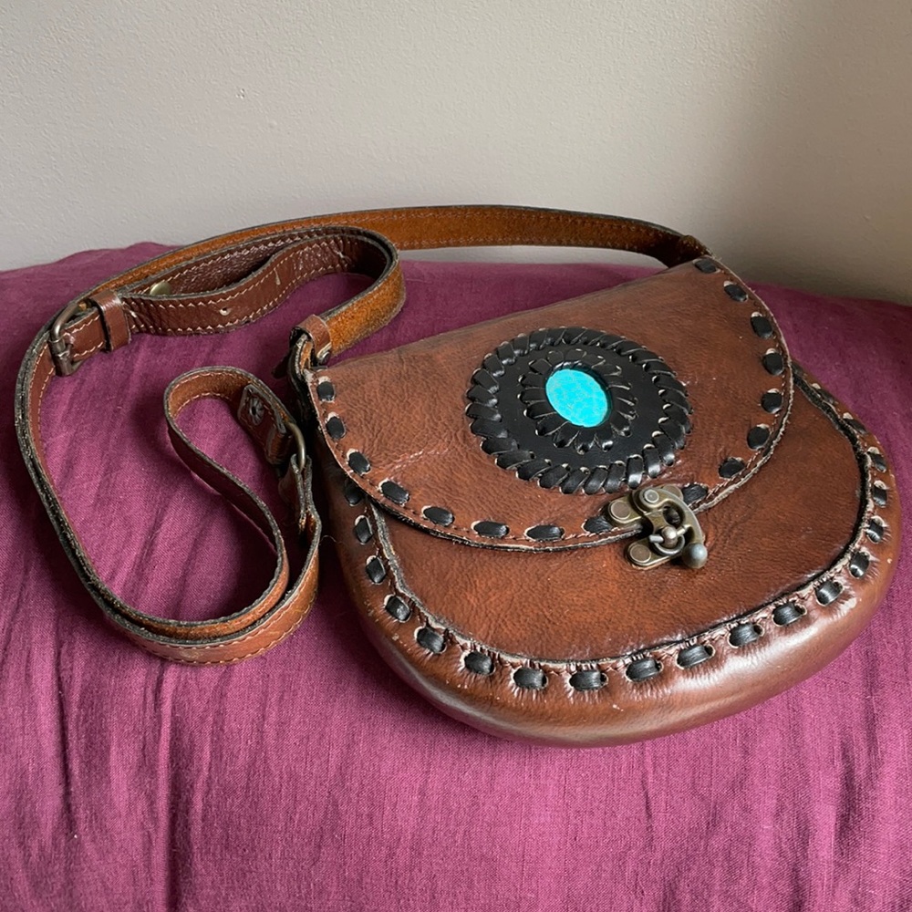 Bohemian Leather Purse